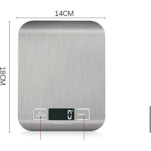 Digitale keukenweegschaal - Inclusief batterijen - Max 5kg