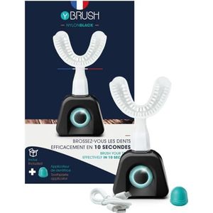 Y-Brush - Elektrische tandenborstel - Y-borstel - 3 maanden batterijduur - NylonBlack Pack voor volwassenen