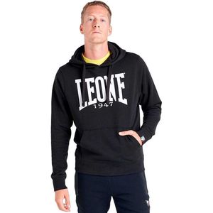 Leone 1947 - Geborsteld Sweatshirt - Katoen - Zilver - Jersey Voering