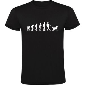 Dog Evolution Heren T-shirt | Hond | Dier | Dierendag | Huisdier | Evolutie | Zwart