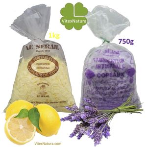 Echte Marseille zeepvlokken 1750g | Citroen - Lavendel | Multifunctioneel | Franse ambacht | plantaardig, biologisch, hypoallergeen.