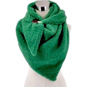 Driehoekige Sjaal - Fleece - Dikke Kwaliteit - Groen - 160 x 80 cm (2322)