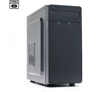 Mini-ITX / Micro-ATX Mini-Tower Behuizing Zonder Voeding - 2x USB3.0 / 1x USB-C