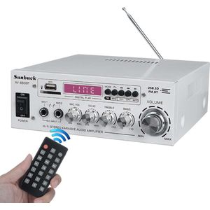 Sunbuck - Audioversterker - Stereo Versterker - Met Bluetooth - Veelzijdig