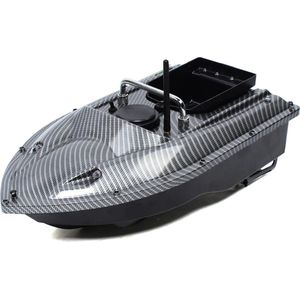 Voerboot Karper - Voerboten voor Karpervissen - Baitboat met Licht - 2KG Laadvermogen - 500M Bereik - Metallic Grey