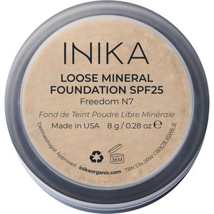 Loose Mineral Foundation SPF25 - Freedom - Biologisch - Vegan - 100% Natuurlijk - Verzorgend - Alle huidtypes - Microplasticvrij