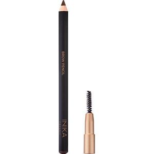 INIKA Brow Pencil - Brunette Biologisch & VEGAN -geschikt voor gevoelige huid- Voor licht tot donkerblonde haren