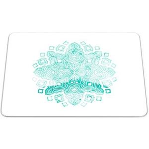 Bonamaison, Muismat, rechthoekig, digitaal bedrukt, antislip onderkant, voor kantoor en thuis, afmetingen: 22 x 18 cm