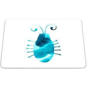 Bonamaison, Rechthoek Pop Art Digital bedrukte muismat, antislip onderkant, voor kantoor en thuis, grootte: 22x18 cm