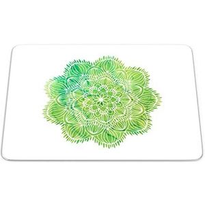 Bonamaison, Rechthoek Pop Art Digital bedrukte muismat, antislip onderkant, voor kantoor en thuis, grootte: 22x18 cm