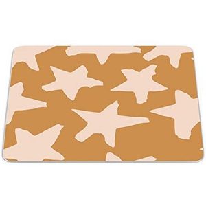 Bonamaison, Rechthoek Pop Art Digital bedrukte muismat, antislip onderkant, voor kantoor en thuis, grootte: 22x18 cm