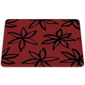 Bonamaison, Rechthoek Pop Art Digital bedrukte muismat, antislip onderkant, voor kantoor en thuis, grootte: 22x18 cm