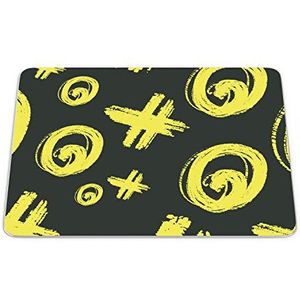 Bonamaison, Rechthoek Pop Art Digital bedrukte muismat, antislip onderkant, voor kantoor en thuis, grootte: 22x18 cm