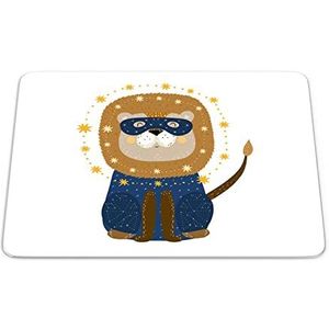 Bonamaison, Rechthoek Pop Art Digital bedrukte muismat, antislip onderkant, voor kantoor en thuis, grootte: 22x18 cm