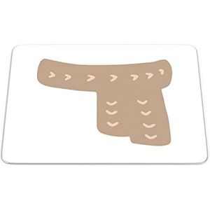 Bonamaison, Muismat, rechthoekig, digitaal bedrukt, antislip onderkant, voor kantoor en thuis, afmetingen: 22 x 18 cm
