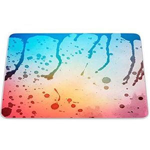 Bonamaison, Rechthoek Pop Art Digitale bedrukte muismat, antislip onderkant, voor kantoor en thuis, afmetingen: 22x18 cm