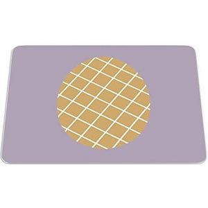 Bonamaison, Rechthoek Pop Art Digitale bedrukte muismat, antislip onderkant, voor kantoor en thuis, afmetingen: 22x18 cm