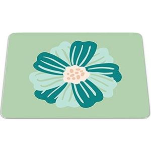 Bonamaison, Muismat, rechthoekig, digitaal bedrukt, antislip onderkant, voor kantoor en thuis, afmetingen: 22 x 18 cm
