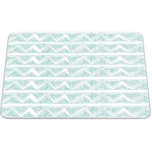Bonamaison, Muismat, rechthoekig, digitaal bedrukt, antislip onderkant, voor kantoor en thuis, afmetingen: 22 x 18 cm