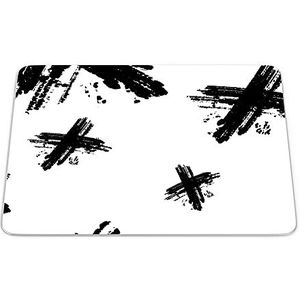 Bonamaison, Rechthoek Pop Art Digitale bedrukte muismat, antislip onderkant, voor kantoor en thuis, afmetingen: 22x18 cm
