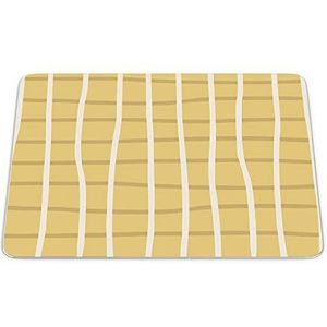 Bonamaison, Rechthoek Pop Art Digitale bedrukte muismat, antislip onderkant, voor kantoor en thuis, afmetingen: 22x18 cm