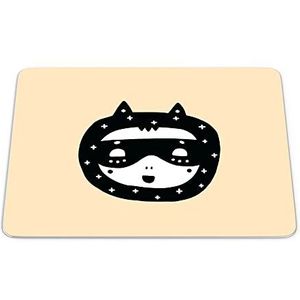 Bonamaison, Rechthoek Pop Art Digital bedrukte muismat, antislip onderkant, voor kantoor en thuis, grootte: 22x18 cm