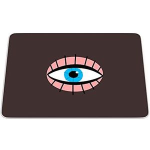 Bonamaison, Muismat, rechthoekig, digitaal bedrukt, antislip onderkant, voor kantoor en thuis, afmetingen: 22 x 18 cm