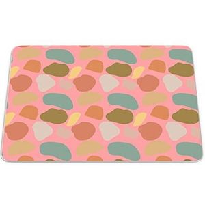 Bonamaison, Rechthoek Pop Art Digital bedrukte muismat, antislip onderkant, voor kantoor en thuis, grootte: 22x18 cm