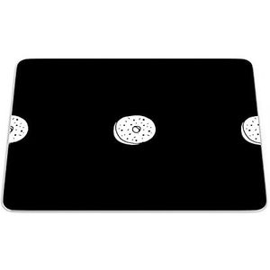 Bonamaison, Rechthoek Pop Art Digitale bedrukte muismat, antislip onderkant, voor kantoor en thuis, afmetingen: 22x18 cm
