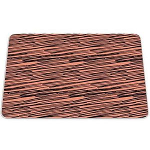 Bonamaison, Muismat, rechthoekig, digitaal bedrukt, antislip onderkant, voor kantoor en thuis, afmetingen: 22 x 18 cm