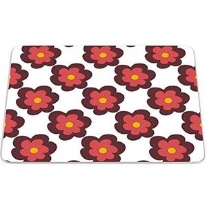 Bonamaison, Rechthoek Pop Art Digital bedrukte muismat, antislip onderkant, voor kantoor en thuis, grootte: 22x18 cm