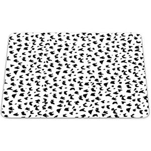Bonamaison, Rechthoek Pop Art Digital bedrukte muismat, antislip onderkant, voor kantoor en thuis, grootte: 22x18 cm