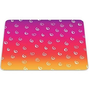 Bonamaison, Rechthoek Pop Art Digital bedrukte muismat, antislip onderkant, voor kantoor en thuis, grootte: 22x18 cm