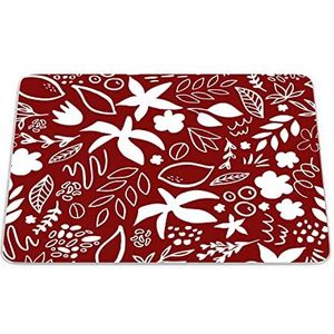 Bonamaison, Rechthoek Pop Art Digitale bedrukte muismat, antislip onderkant, voor kantoor en thuis, afmetingen: 22x18 cm