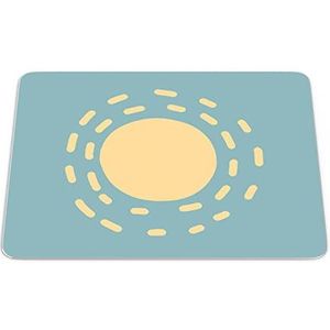 Bonamaison, Rechthoek Pop Art Digital bedrukte muismat, antislip onderkant, voor kantoor en thuis, grootte: 22x18 cm