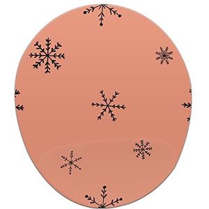 Bonamaison, Ergonomische muismat met polssteun, digitale print, anti-speen-onderkant, anti-slip onderkant voor kantoor en thuis, 20 x 23 cm
