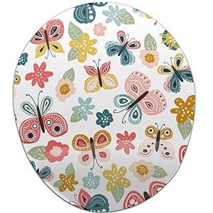 Bonamaison, Ergonomische muismat met polssteun, digitale print, anti-speen-onderkant, anti-slip onderkant voor kantoor en thuis, 20 x 23 cm