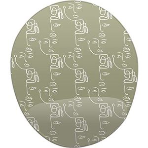 Bonamaison, Ergonomische muismat met polssteun, digitale print, anti-speen-onderkant, anti-slip onderkant voor kantoor en thuis, 20 x 23 cm
