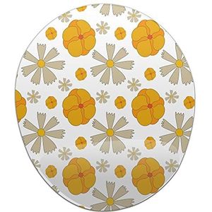 Bonamaison, Ergonomische muismat met polssteun, digitale print, anti-speen-onderkant, anti-slip onderkant voor kantoor en thuis, 20 x 23 cm