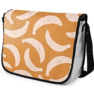 Bonamaison Digitaal bedrukte Messenger schooltas met zwarte riem voor studenten, crossbody tas, koerierstas, schoudertas voor kinderen, meisjes, jongens, maat: 29x36 cm