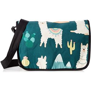 Bonamaison Digitale print, messenger tassen met zwarte armband voor studenten, schooltassen voor meisjes en jongens, schoudertas, schooltas voor scholen, grootte: 29 x 36 cm