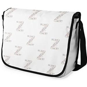 Bonamaison Digitale print, messenger tassen met zwarte armband voor studenten, schooltassen voor meisjes en jongens, schoudertas, schooltas voor scholen, grootte: 29 x 36 cm