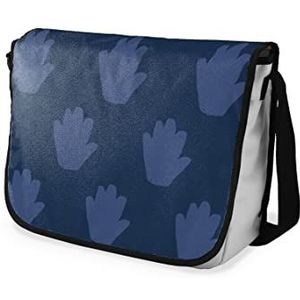 Bonamaison Digitale print, messenger tassen met zwarte armband voor studenten, schooltassen voor meisjes en jongens, schoudertas, schooltas voor scholen, grootte: 29 x 36 cm