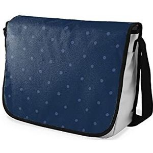 Bonamaison Digitaal bedrukte Messenger schooltas met zwarte riem voor studenten, crossbody tas, koerierstas, schoudertas voor kinderen, meisjes, jongens, maat: 29x36 cm