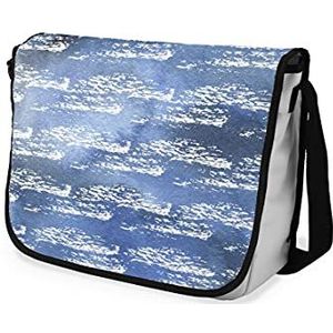 Bonamaison Digitaal bedrukte schoudertas met zwarte armband voor scholieren, schooltassen voor meisjes en jongens, schoudertas, terug naar school, grootte: 29 x 36 cm