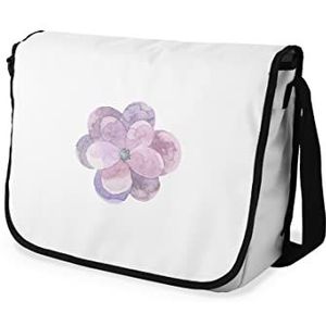 Bonamaison Digitaal bedrukte Messenger schooltas met zwarte riem voor studenten, crossbody tas, koerierstas, schoudertas voor kinderen, meisjes, jongens, maat: 29x36 cm