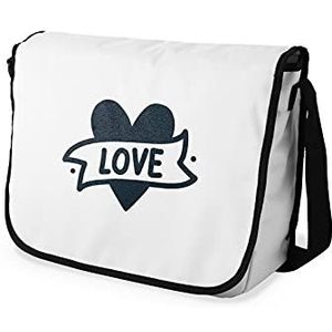 Bonamaison Digitaal bedrukte boodschapper schooltas voor studenten, cross-body tas, koerierstas, schoudertas voor kinderen, meisjes, jongens, maat: 29x36 cm