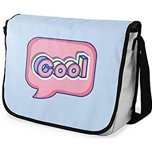 Bonamaison Digitaal bedrukte boodschapper schooltas voor studenten, cross-body tas, koerierstas, schoudertas voor kinderen, meisjes, jongens, maat: 29x36 cm