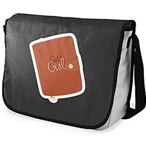 Bonamaison Digitaal bedrukte boodschapper schooltas voor studenten, cross-body tas, koerierstas, schoudertas voor kinderen, meisjes, jongens, maat: 29x36 cm