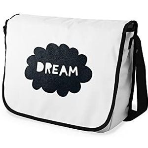 Le Jardin du Lin Messenger Schoudertassen voor meisjes en jongens, digitale print, schooltas, messenger tas voor studenten, schoudertas, grootte: 29 x 36 cm